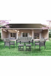 Hanah Home Lilyum Conjunto de Jardín Multicolor 3+1+1+2